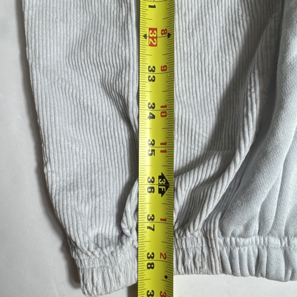 Nike Air Womens Corduroy Joggers Light Grey High Waisted Sweatpants Large‎ L - Picture 5 of 7